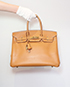 Birkin 35 Vachette Ardennes Leather in Natural, front view